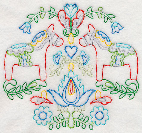 Swedish Folk Art - Dala Horse (Vintage)