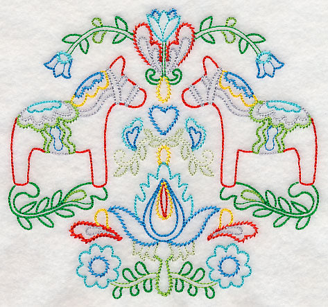 Swedish Folk Art - Dala Horse (Vintage)