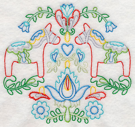 Swedish Folk Art - Dala Horse (Vintage)