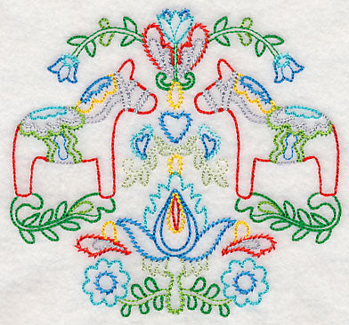 Swedish Folk Art - Dala Horse (Vintage)