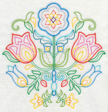 Swedish Folk Art - Flowers (Vintage)