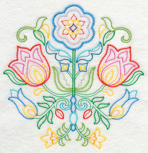 Swedish Folk Art - Flowers (Vintage)