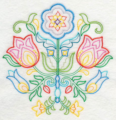 Swedish Folk Art - Flowers (Vintage)