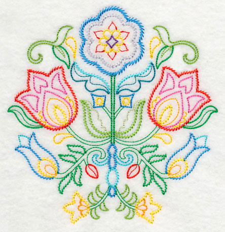 Swedish Folk Art - Flowers (Vintage)