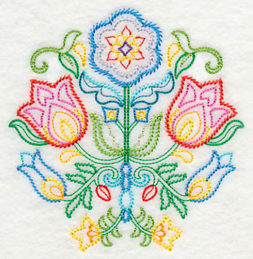 Swedish Folk Art - Flowers (Vintage)