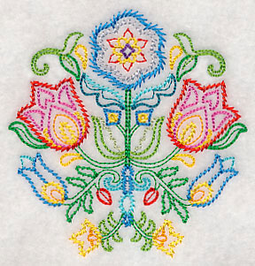 Swedish Folk Art - Flowers (Vintage)