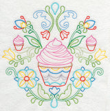 Swedish Folk Art - Cupcakes (Vintage)