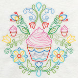 Swedish Folk Art - Cupcakes (Vintage)