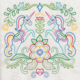 Swedish Folk Art - Unicorns (Vintage)