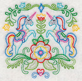 Swedish Folk Art - Unicorns (Vintage)