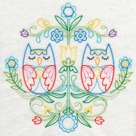 Swedish Folk Art - Owls (Vintage)