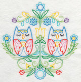 Swedish Folk Art - Owls (Vintage)