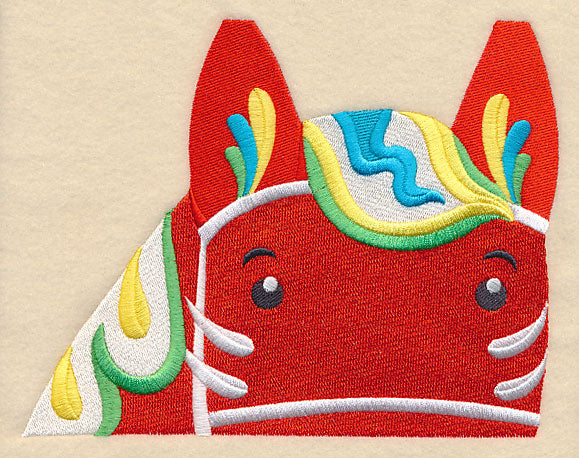 Peeking Dala Horse