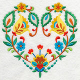 Folk Art Heart in Bloom