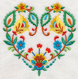 Folk Art Heart in Bloom