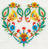Folk Art Heart in Bloom