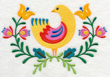 Folk Art Bird in Bloom
