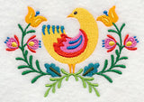 Folk Art Bird in Bloom