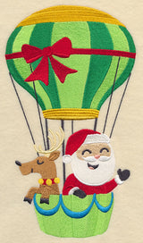 Santa on the Go Hot Air Balloon
