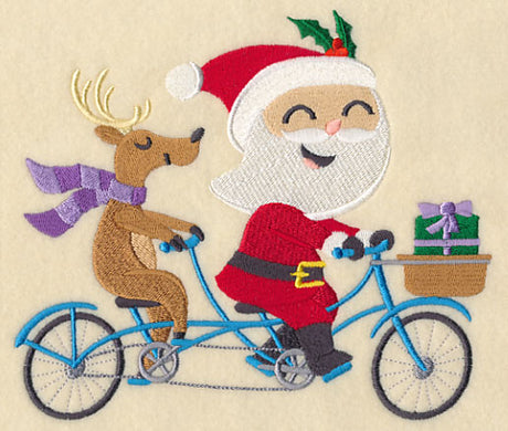 Santa on the Go Tandem Bike