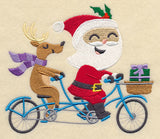 Santa on the Go Tandem Bike