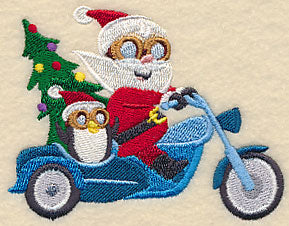 Santa on the Go Motorcycle