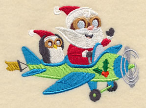 Santa on the Go Airplane
