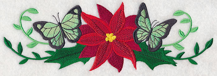 Christmas Butterfly Border
