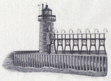 South Haven Lighthouse Sketch (Michigan)