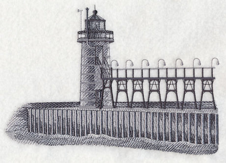 South Haven Lighthouse Sketch (Michigan)