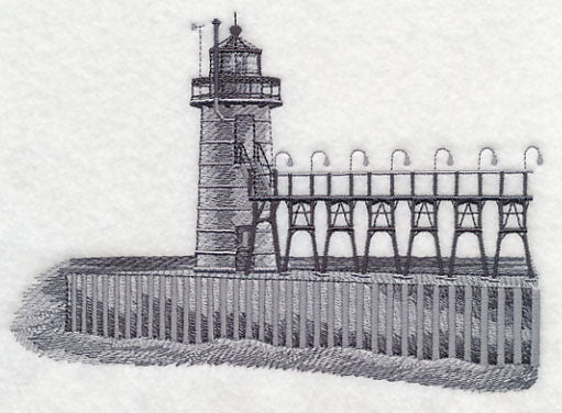 South Haven Lighthouse Sketch (Michigan)