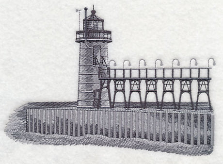 South Haven Lighthouse Sketch (Michigan)