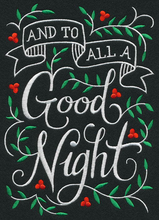 And to all a Good Night