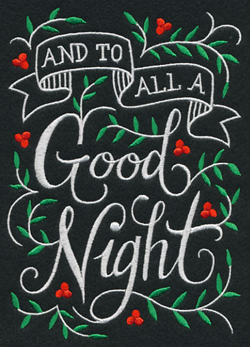 And to all a Good Night