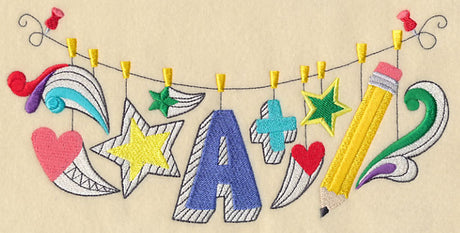 School Doodles Clothesline