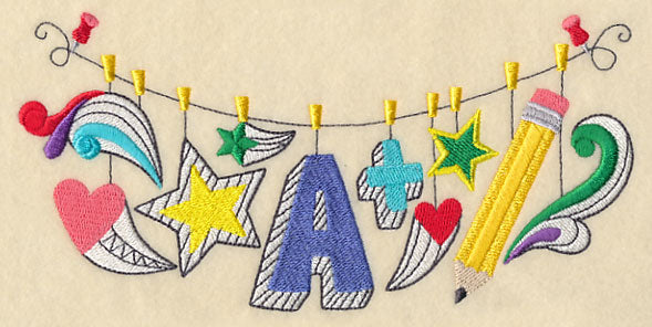 School Doodles Clothesline