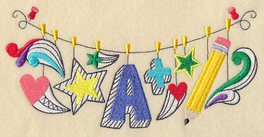 School Doodles Clothesline