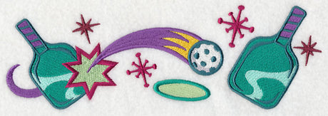 Retro Pickleball Border