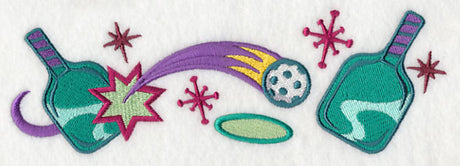 Retro Pickleball Border