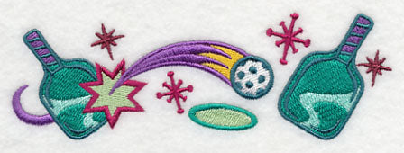 Retro Pickleball Border