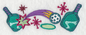 Retro Pickleball Border