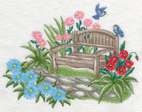 Garden Bench Serenity (Toile)