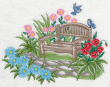 Garden Bench Serenity (Toile)