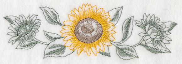 Sunflower Border (Toile)
