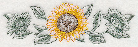 Sunflower Border (Toile)