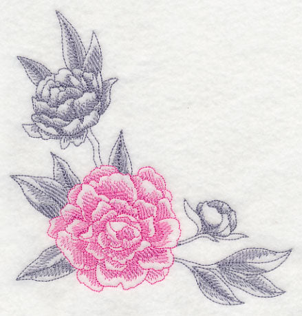 Peony Corner (Toile)
