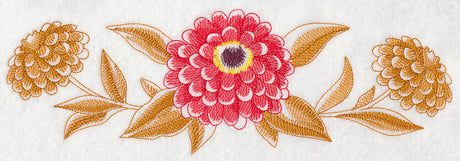 Zinnia Border (Toile)