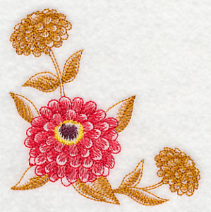 Zinnia Corner (Toile)