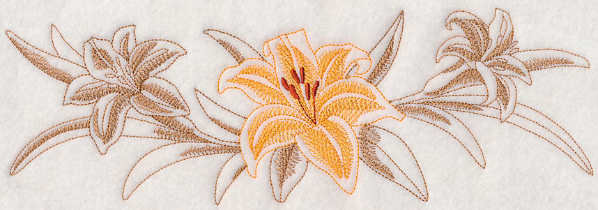 Daylily Border (Toile)