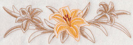 Daylily Border (Toile)